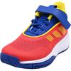 Adidas OwnTheGame Abrasion Resistant Mid Top Children's Basketball Shoes Red/Blue/Yellow Kids' Sneakers JR6000