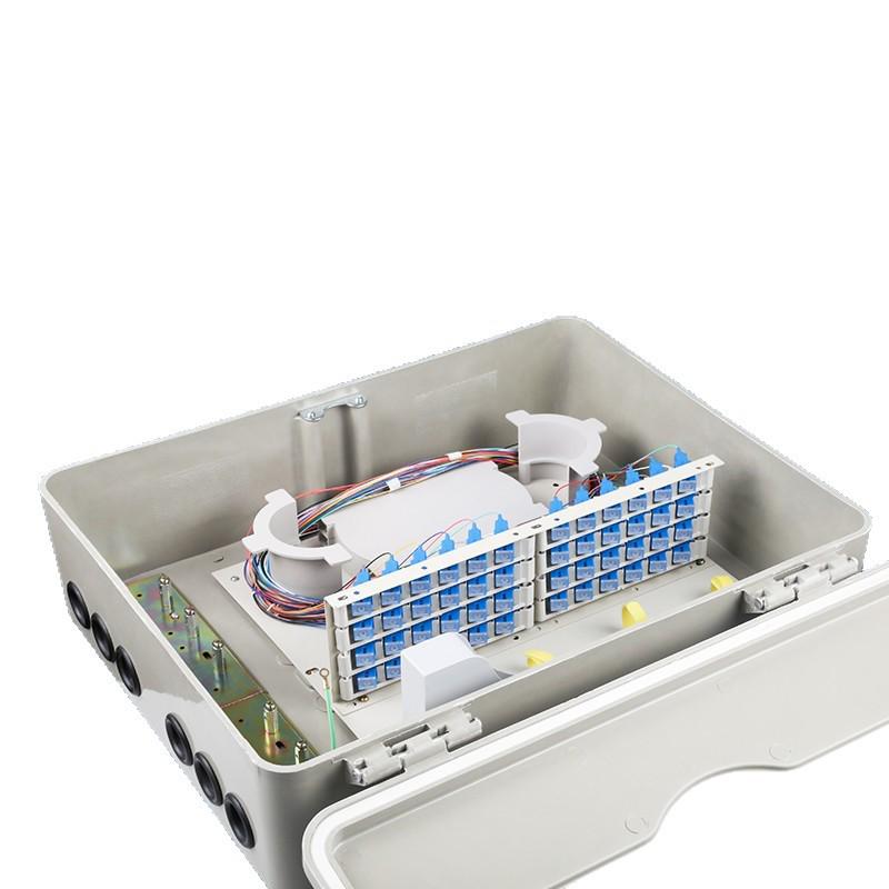 HAILE 48-Core Wall-Mounted Fiber Distribution Box with Pigtails & Flanges