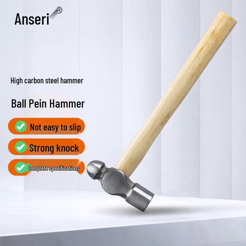 Ancely Wooden Handle Ball Peen Hammer