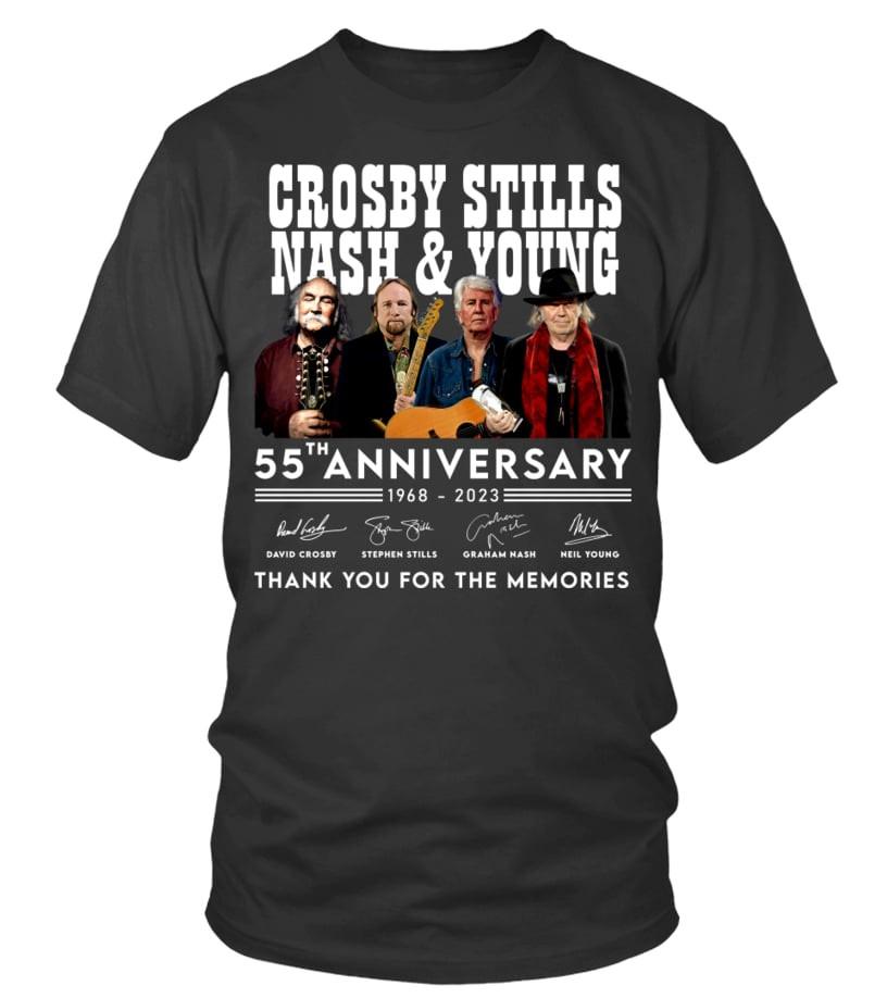 Crosby Stills Nash Young ANNIVERSARY T-shirt Unisex tee All sizes 1F1920 Unisex T-Shirt