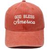 Вышитая бейсболка 'God Bless America' Винтажная папина кепка Повседневная солнцезащитная кепка для мужчин и женщин, европейская и американская