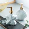 Shell Shape Ceramic Starfish Lotion Bottle Shampoo Moisture Bottling  Bathroom Accessories