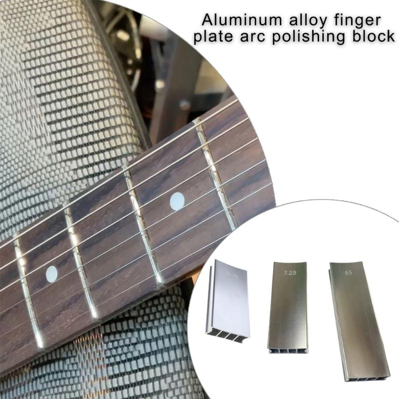 Aluminum Alloy Guitar Bass Sanding Beam Replacement Fingerboard Sanding Block for Guitar & Bass Repair & Maintenance