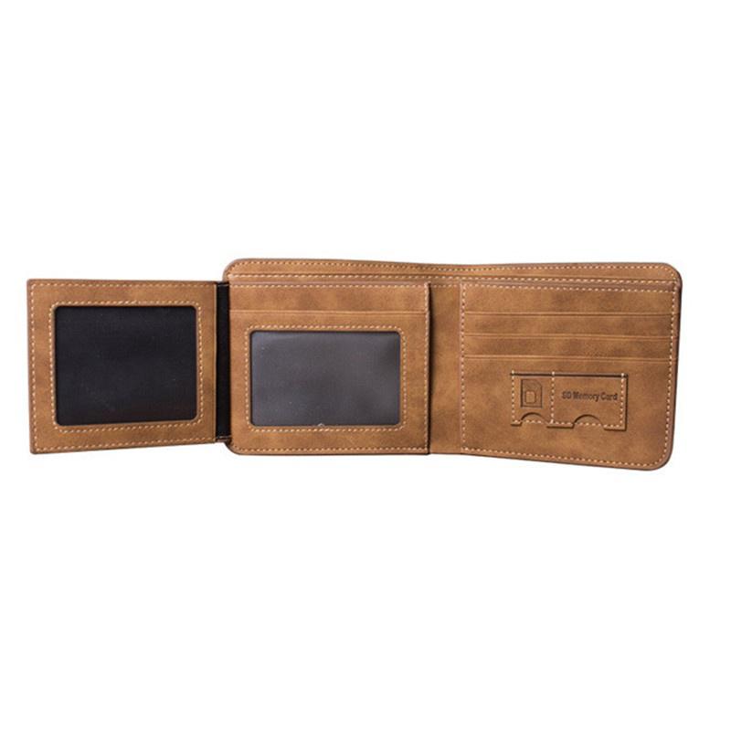 Men Pu Leather Id Credit Card Holder Clutch Bifold Coin Purse Wallet Pockets High Quality