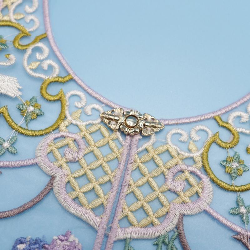 Removable Collar Shawl Yunjian Floral Shawl Chinese Embroidered Collar Decorative Shirt Collar Chinese Aesthetics