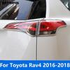 Накладка на задний фонарь для Toyota Rav4 Rav 4 2016 2017 2018 Хромированная накладка-защита заднего фонаря Аксессуары Стайлинг автомобиля