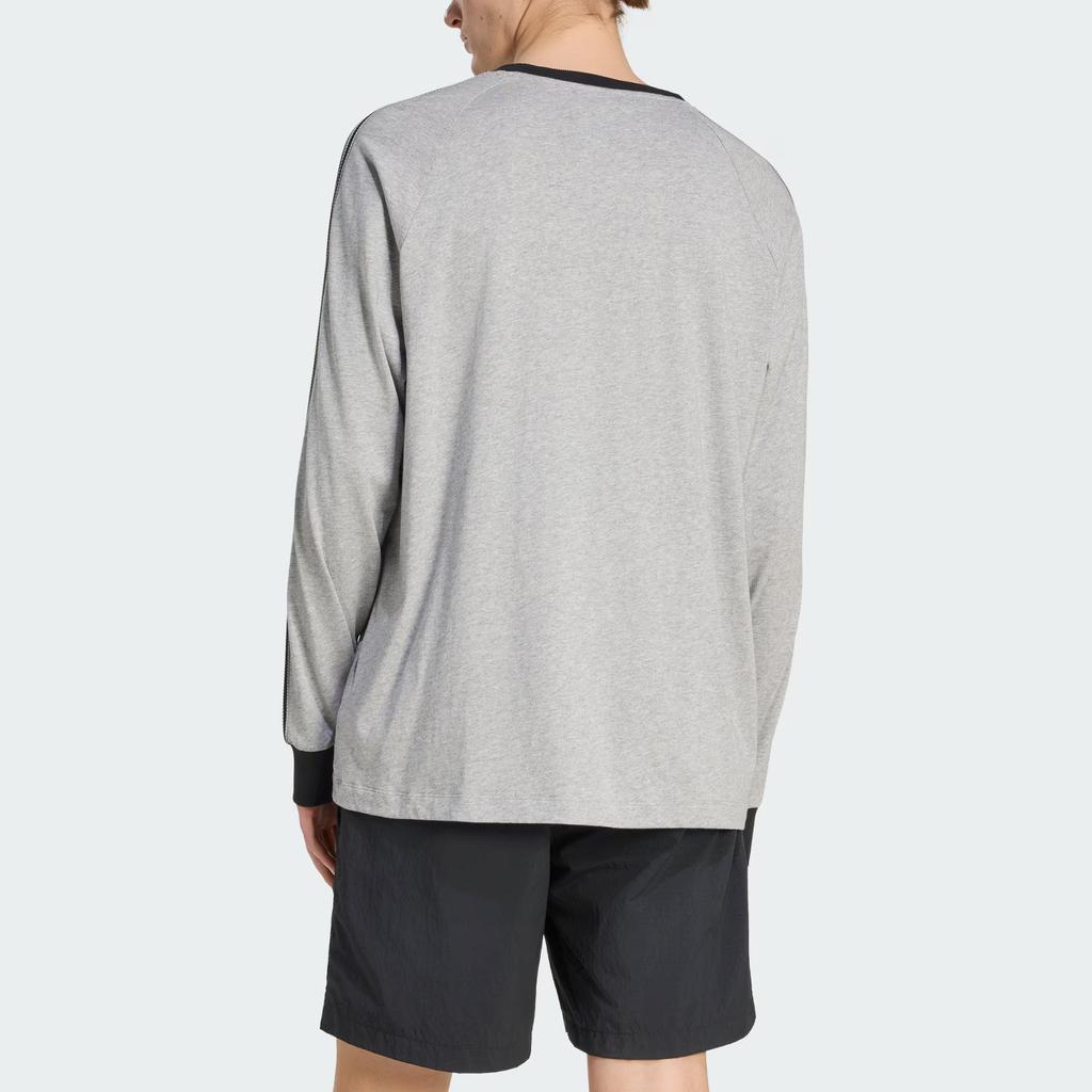 Adidas Оригиналы Britcore Cali Свободная вязаная футболка с круглым вырезом с длинным рукавом Мужские Топы KV4703