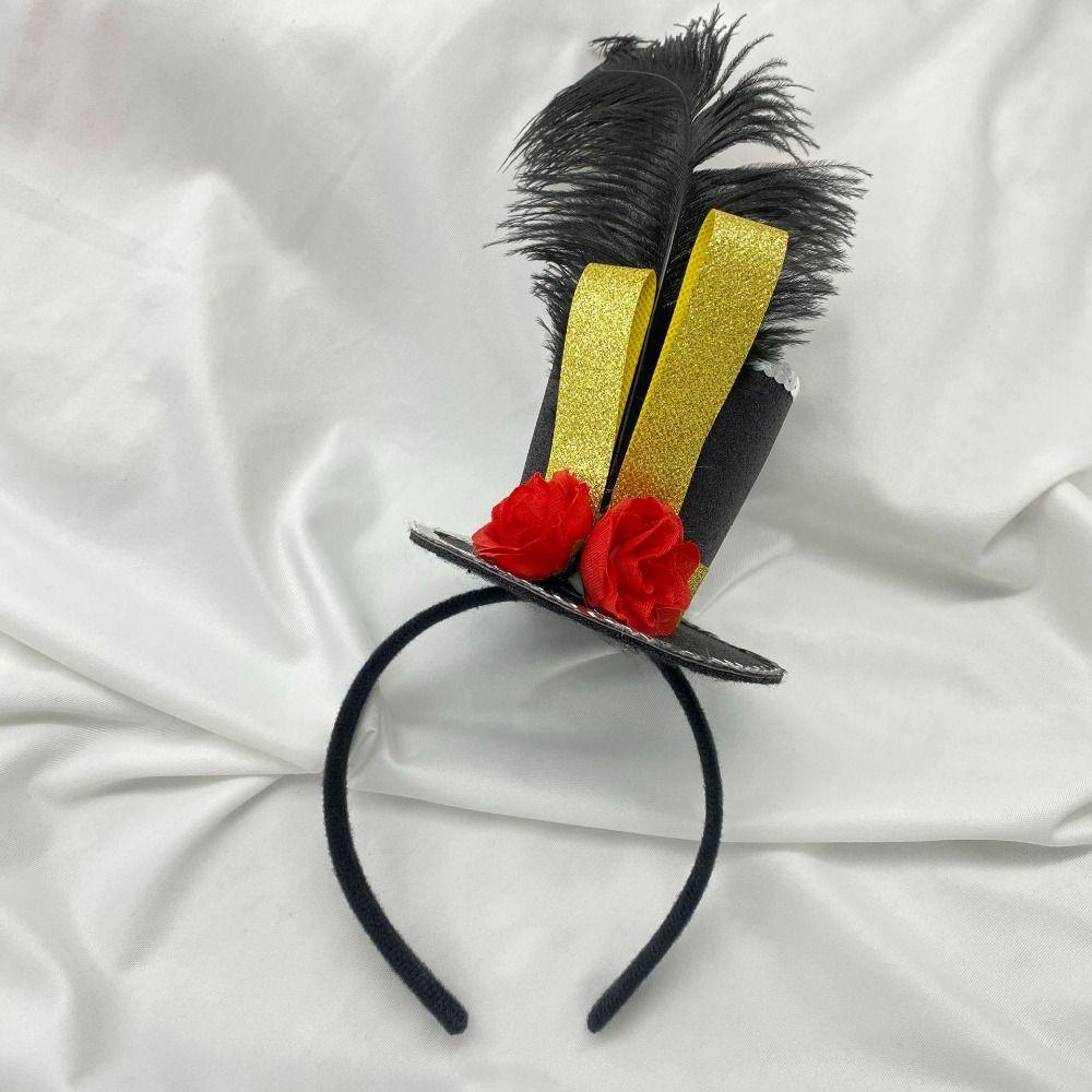 Dress Up Carnival Party Headband Vintage Knight Fascinator Top Hat Festival Fancy