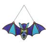 Halloween Hanging Glass Suncatcher Decoration Acrylic 2D Bat Ornament Gothic Car Rearview Mirror Decor for