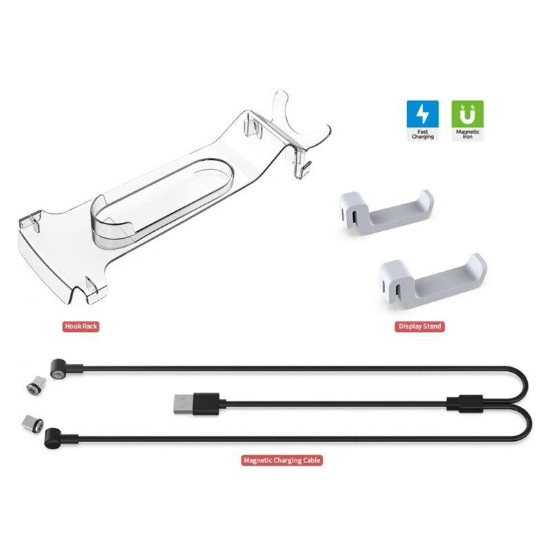 Game Console Charging Stand VR Display Glasses Holder with Charging Cable VR Hanger For Game Accessaries