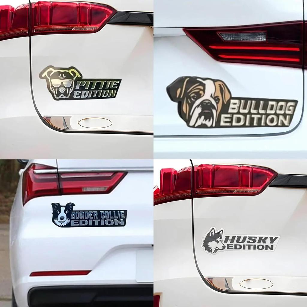 Автомобильный значок собаки, автомобильная эмблема, автомобильные значки Dog Edition, 3D значок собаки, эмблема грузовика с рейтингом, акриловые автомобильные значки для собак, наклейки, наклейки