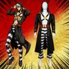 JoJo Risotto Nero Cosplay Anime Uniform Hooded Bizarre Adventure Halloween Golden Wind Costume Party Outfit for Men