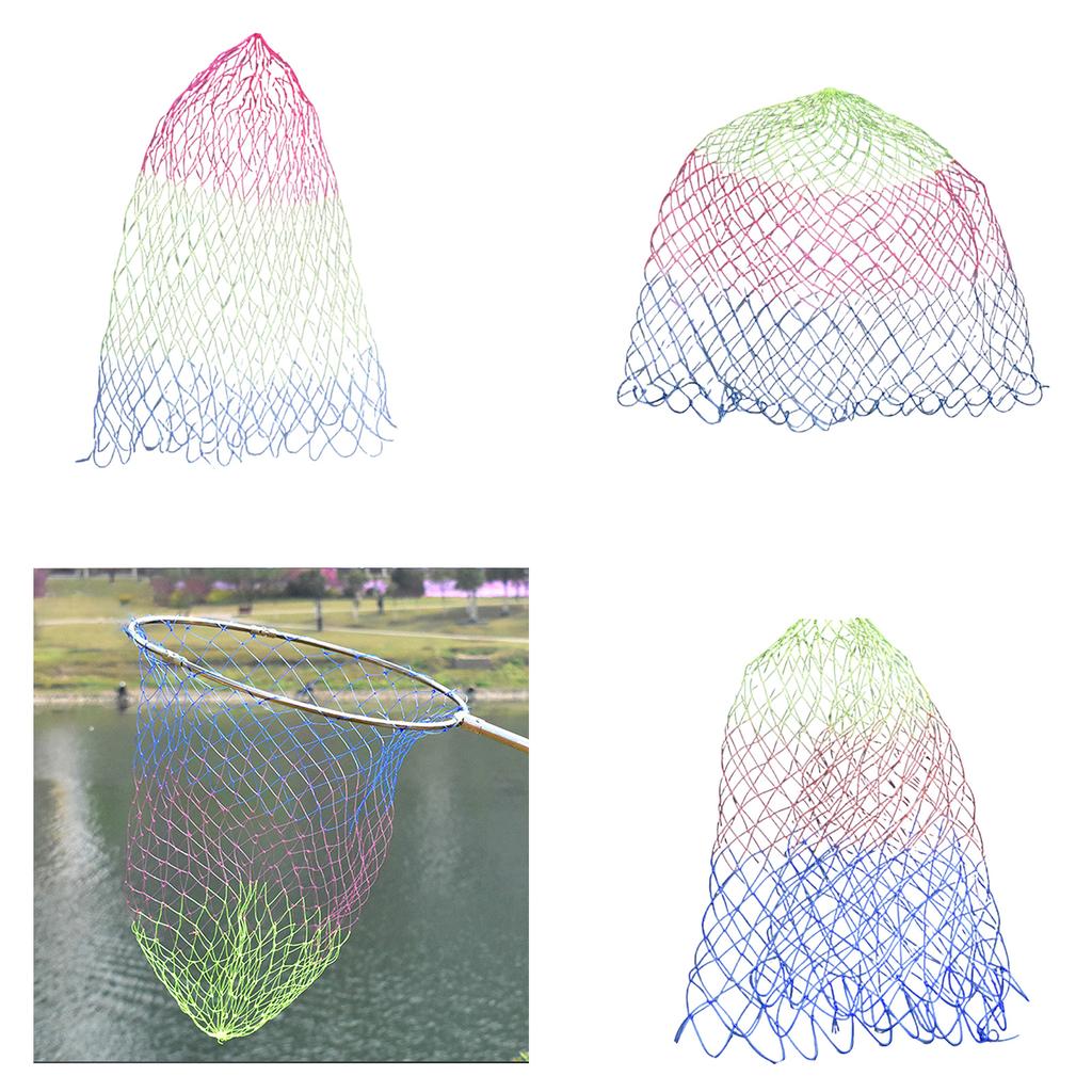Folding Fishing Net Folding Nylon Landing Dip Net Replacement Netting Sturdys Mesh Net Outdoor Fishing Accessories