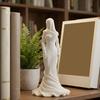 Винтажная статуэтка женщины с капюшоном-накидкой, 3D-печатная статуя безликой дамы в платье-рыбий хвост, украшение для дома и офиса