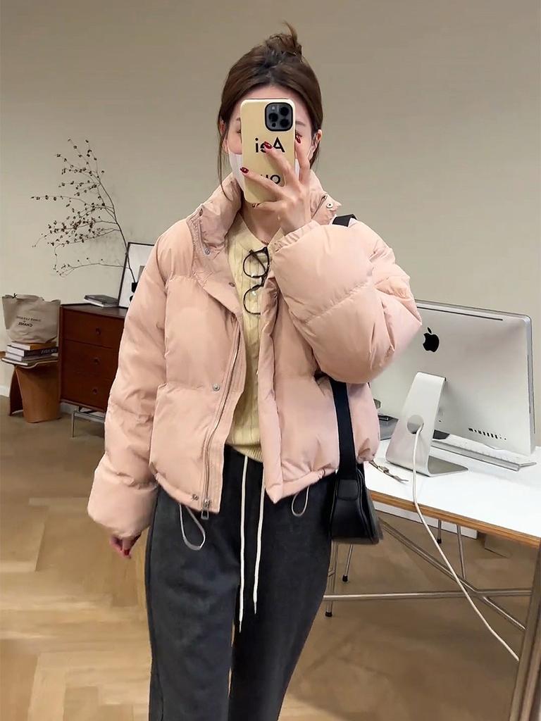 Пуховик женский зимний новый 2024 корейская версия белого утиного пуха куртка супер красивое маленькое утолщенное модное пальто