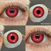 Funsachy 1 Pair Red Cosplay Contact Lenses Eye Contact Lenses Blue Pink For Annual Halloween Beauty Cosmetics