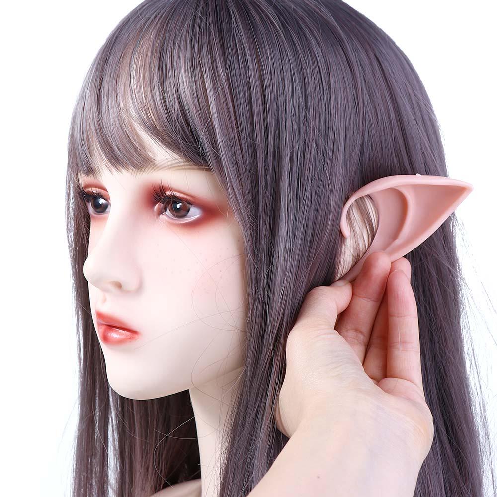 Unisex Cos Accessories Fairy Photography Props Women Earrings False Ears Ear Cuff Jewelry Elf Ears