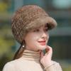 Шляпа с утиным языком из норки, корейское издание, модная осенне-зимняя меховая шапка, новая женская зимняя тканая теплая рыцарская шапка