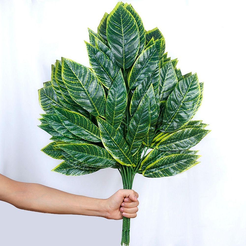 10 стилей Имитация листьев Зеленый цвет Поддельные листья Новые свадебные украшения Украшения для дома