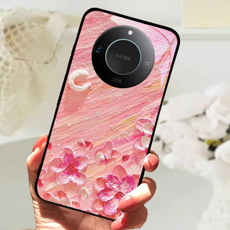 Для Honor X9C Умный Чехол-Крышка Модный Роскошный Крутые Животные Расписанный Fundas Для Honor X9C Умный Закаленное Стекло Задняя Панель Телефона