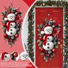 Рождественская дверь Снеговик Вечеринка Празднование Подвесной баннер Подвеска на дверь