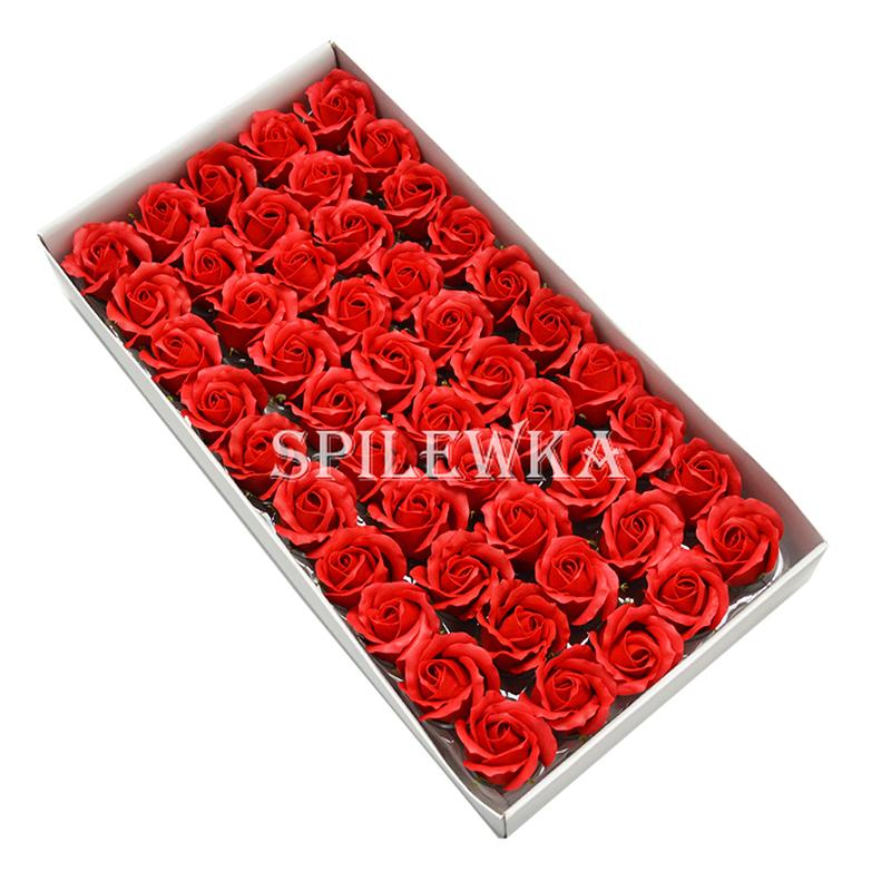 Spilewka 3-Layer Rose with Curly Petals Fake Flowers Heads Wedding DIY Gift Box Valentine's Day Home Decor Artificial Flower