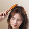 Головка расчески из натурального сандалового дерева Meridian Comb с длинной ручкой, многофункциональная вставка, массажная расческа для зубов, 22 гвоздя