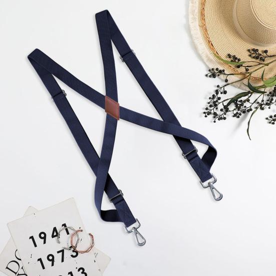 Регулируемые подтяжки унисекс с 2 пряжками, нескользящие съемные X-задние зажимы для рубашки, эластичные подтяжки, аксессуары для одежды