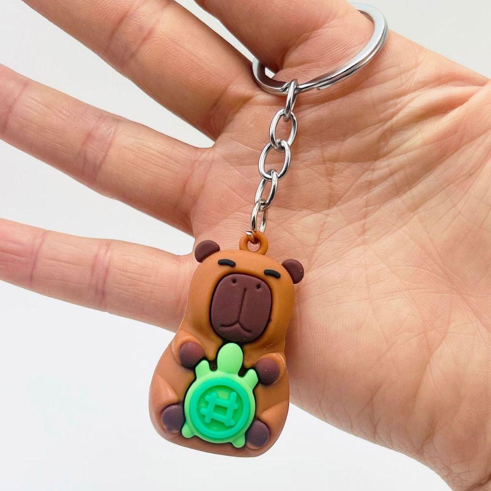 Kawaii Capybara Keychain Cartoon Doll Bag Pendant New Key Chain