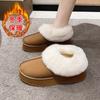 Snow Boots Women's 2025 Autumn and Winter New Foreign Trade Explosion Thick Bottom Home Wear Integrated Wool Boots Thermal Cotton Shoes