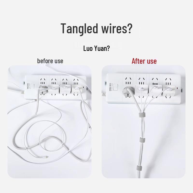 Self-Adhesive Hook & Loop Cable Ties for Cable Management and Organization