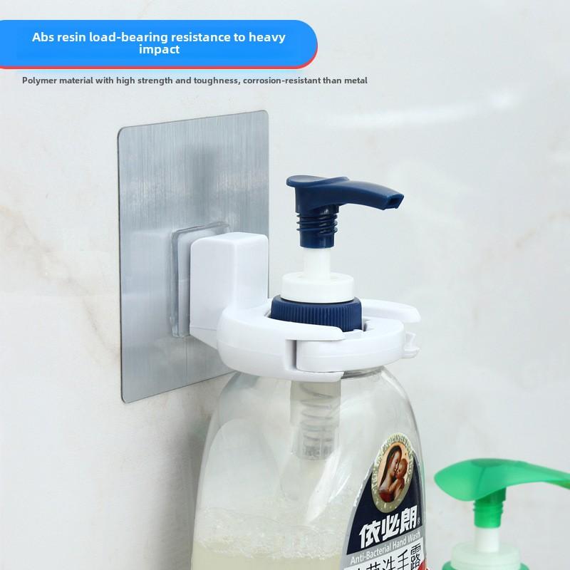 Adhesive Bathroom Shower Caddy, Wall Mounted Shampoo Holder, Soap Dispenser, No Drilling Bathroom Shelf Organizer