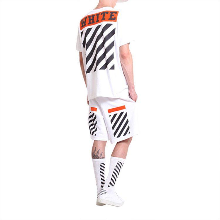 OFF WHITE Футболка мужская Белая SS21 OMAA002G20JER0100119
