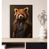 Викторианский стиль Портреты животных Волк Бурый медведь Лиса Фламинго Ретро Постер Холст Живопись Настенное искусство Картины Домашний декор