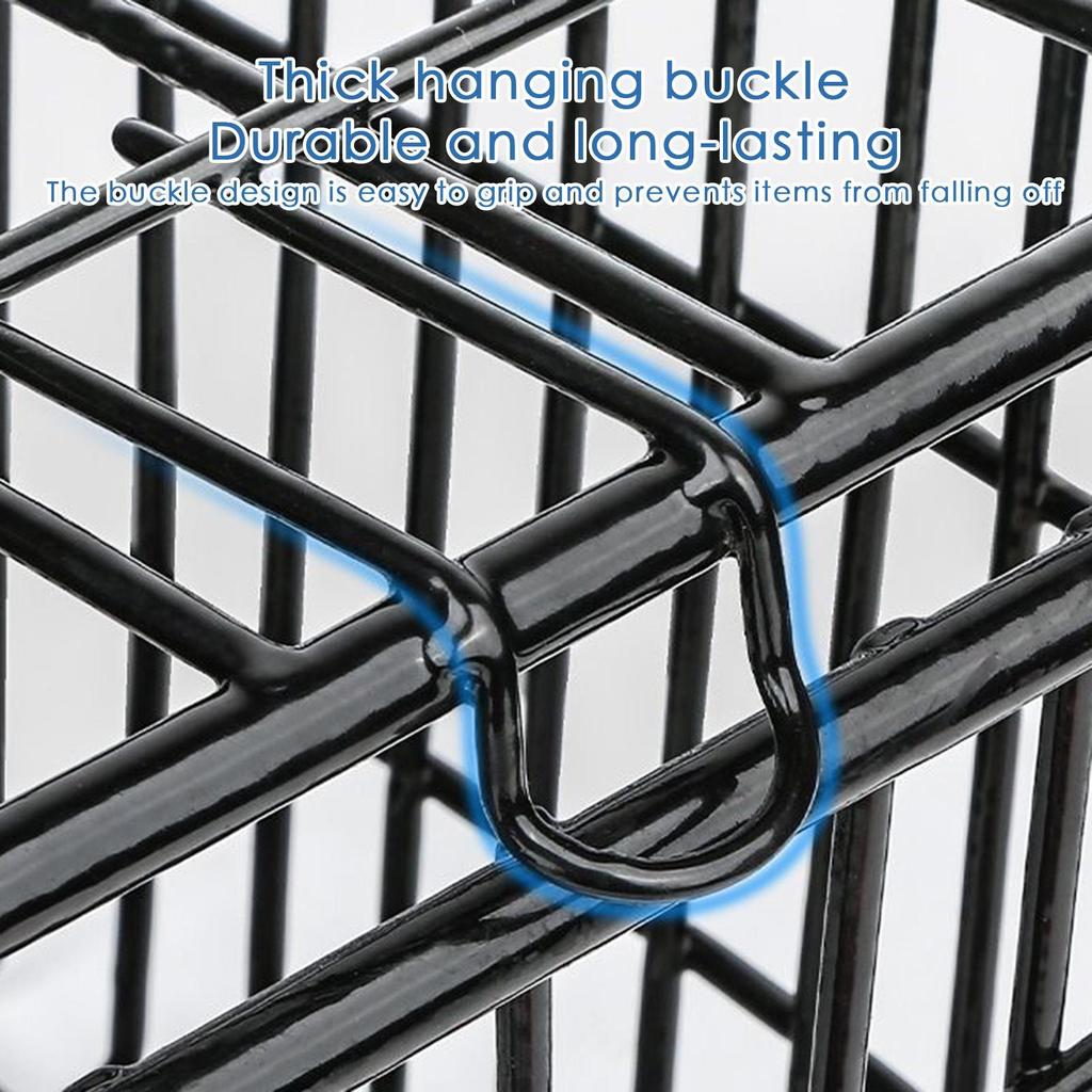 Electric Bike Basket Front Easy To Install Metal Wire Carrier Portable Universal for Park Camping Cycling Outdoor Accessory