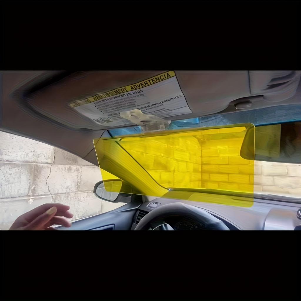 1 шт. Антибликовый солнцезащитный козырек для лобового стекла автомобиля с защитой от УФ-излучения - Поляризованный передний козырек для уменьшения бликов, снежной слепоты и блокировки УФ-излучения