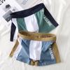 3 Pcs of Men's Underwear Cotton Trend Boxer Shorts Solid Color Comfortable Breathable Four-cornered Boys Youth High-grade Shorts Thin Section