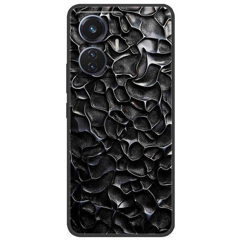 Для vivo T1 4G Y55 4G iQOO Z6 44 Вт V2153 Чехол Мраморный Мягкий Матовый Силиконовый Чехол на Заднюю Панель Для Vivo T1 44 Вт Полная Защита Чехол для Телефона