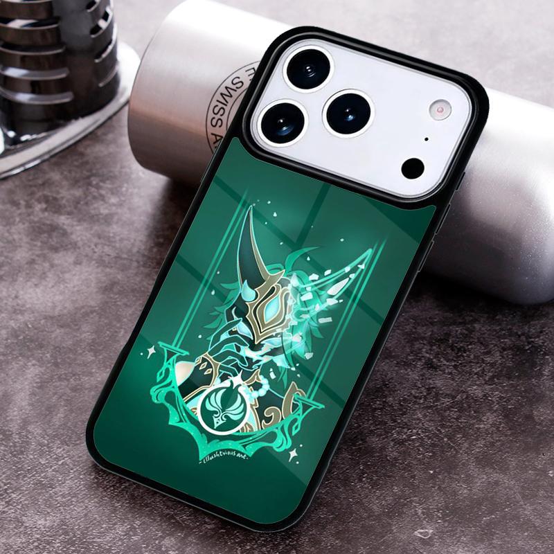 Мягкий чехол для телефона Genshin Impact Сяо для iPhone 17 16 15 Pro Max Air 14 13 12 11 Plus Ударопрочный чехол