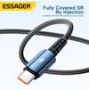 Essager 120W USB Type C Cable Super Fast Charge 67W Cable Quick Charge 6A For Xiaomi 12Pro Redmi K50 Note 11Pro Black Shark5 Pro
