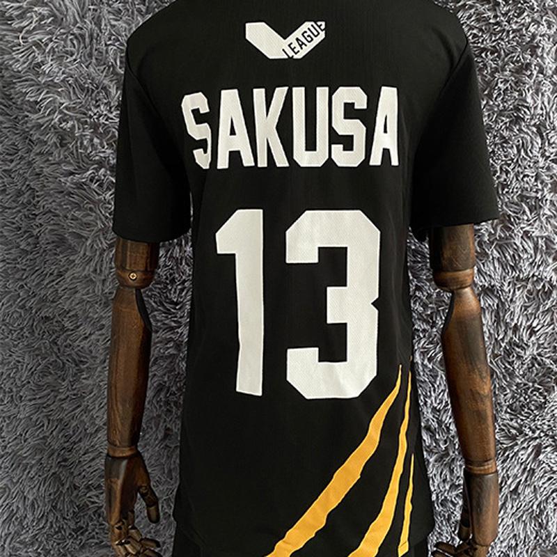 Аниме Haikyuu Косплей Костюм Волейбольные комплекты Молодежные Cos Black Wolf Comic Волейбольная молодежная команда Косплей Одежда MSBY Black Wolf Team