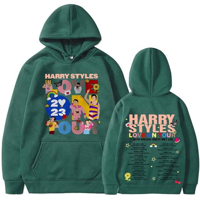 Новая толстовка с капюшоном для концерта «Love on Tour» в стиле Харадзюку, большие толстовки в стиле хип-хоп, одежда унисекс, одежда Y2k, толстовки с капюшоном и длинными рукавами, уличная одежда