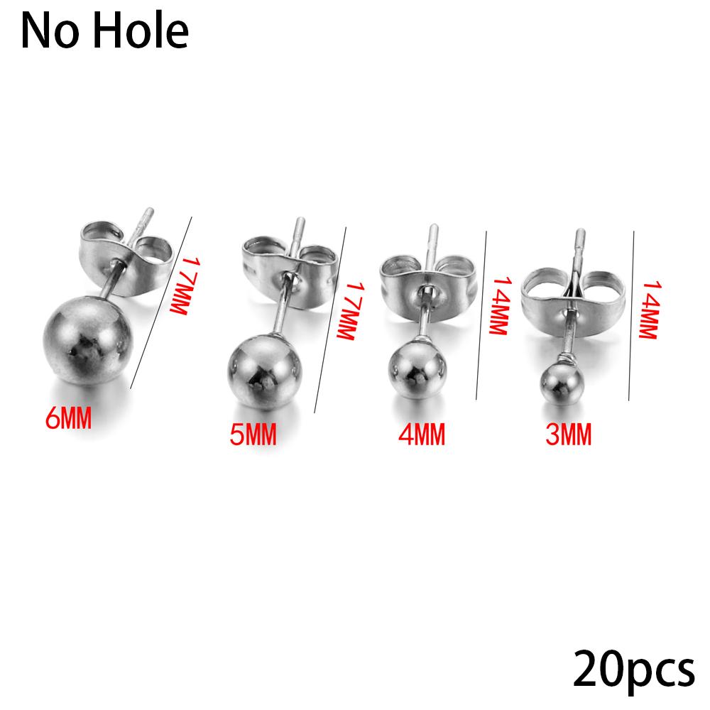 20-100pcs/lot Gold Stainless Steel Blank Post Earring Studs Base Pins With Earring Plug Findings Ear Back For DIY Jewelry Making