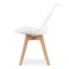 MARK chair - transparent / natural legs x 1