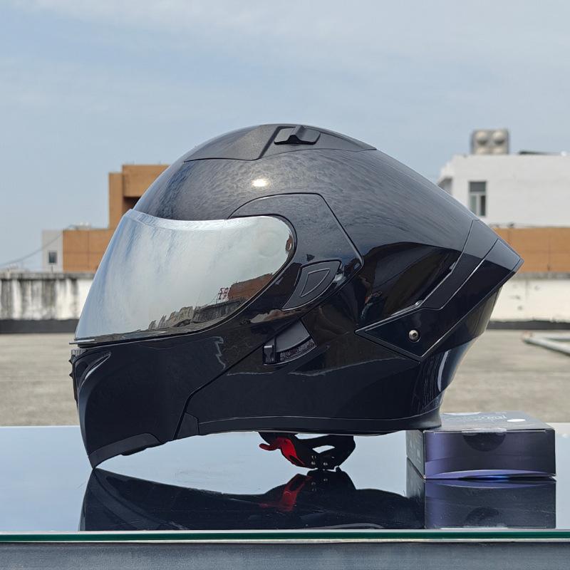 New Motorcycle Helmet Men's Face Helmet Women's Locomotive Full Helmet Summer Double Lens Universal In All Seasons