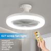 Smart Silent Ceiling Fan Light with E27 Screw for Bedroom, Living Room, and Restaurant