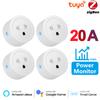 20a/16a Монитор мощности Tuya Zigbee Us EU Смарт-розетка Адаптер Беспроводной голосовой таймер Приложение для Google Home Alexa Tmall Genie