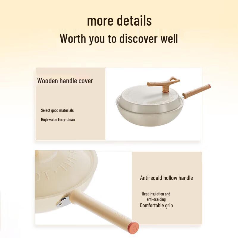 SUPOR Fire-Red Spot Non-Stick Wok