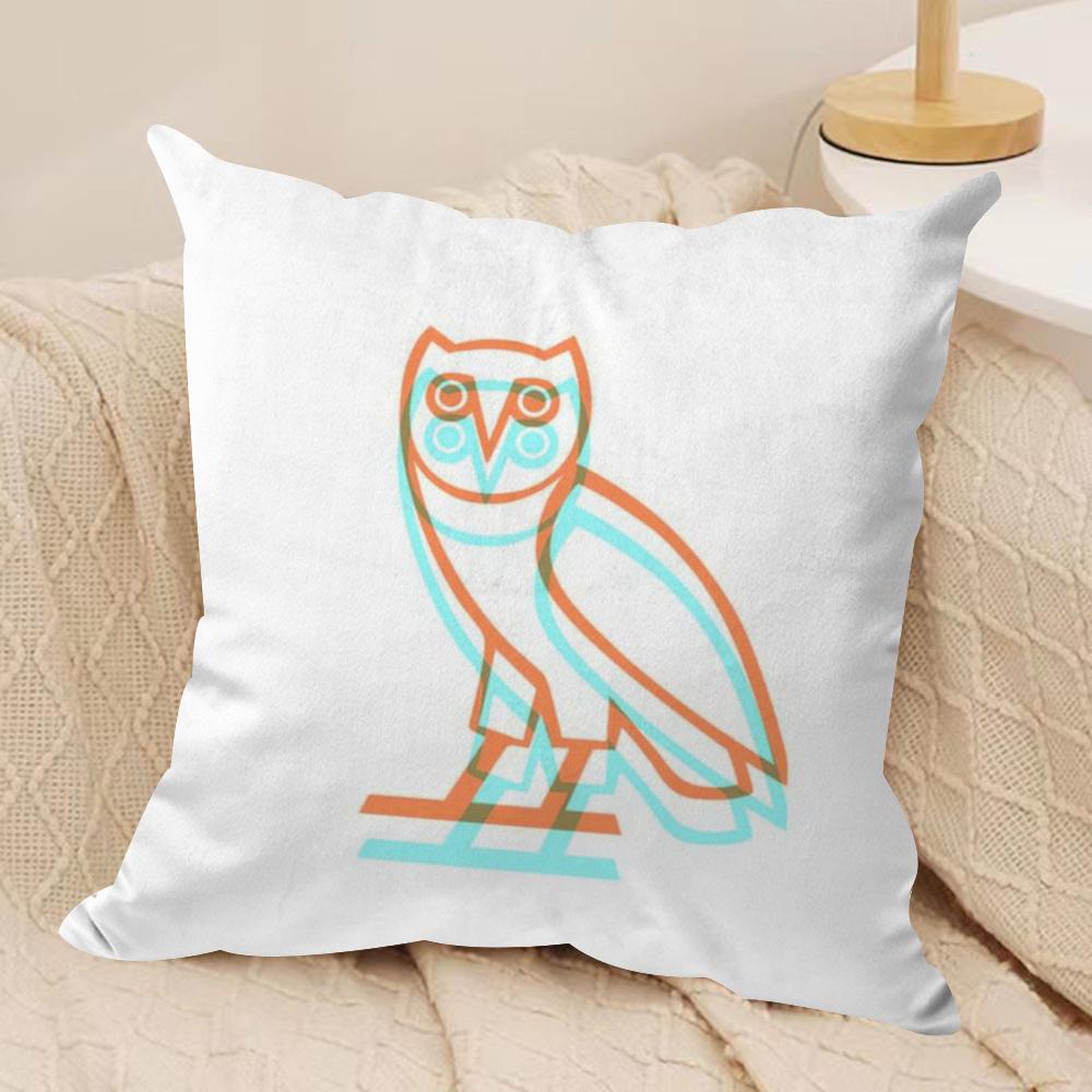 Роскошная наволочка DrakeO-O-OvO O-OWLS, шелковистый короткий плюш, двусторонняя печать, для дивана, для всех сезонов, декор для дома, подарок