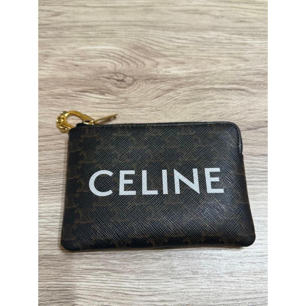 Used CELINE fragment case card case wallet